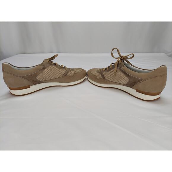 Mephisto Air Relax Ninia Women's Taupe With Metallic Lace-Up Sneaker Shoes US 11 - Picture 6 of 9